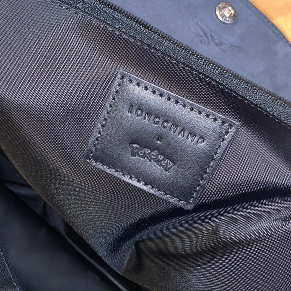 Limited Edition - NWT Longchamp x Pokemon Le Pliage Pikachu Shoulder Tote Bag - Picture 12 of 15